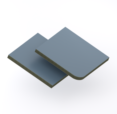 HPL Structuur plaat 6 mm Blauw RAL 5011