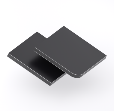 HPL Structuur plaat 6 mm Zwart RAL 9017