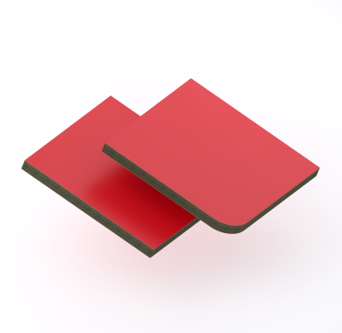 HPL Structuur plaat 6 mm Rood RAL 3004