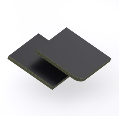 Trespa® Izeon Varitop 6 mm Jet Black RAL 9005