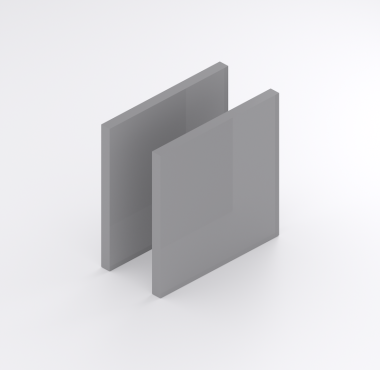 Hard PVC 12 mm grijs RAL 7011