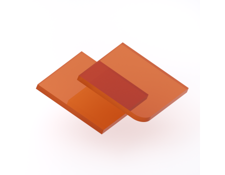 Plexiglas oranje transparant 3 mm