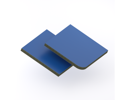 HPL Structuur plaat 6 mm Blauw RAL 5010
