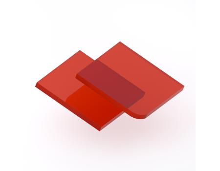 Plexiglas rood transparant 3 mm